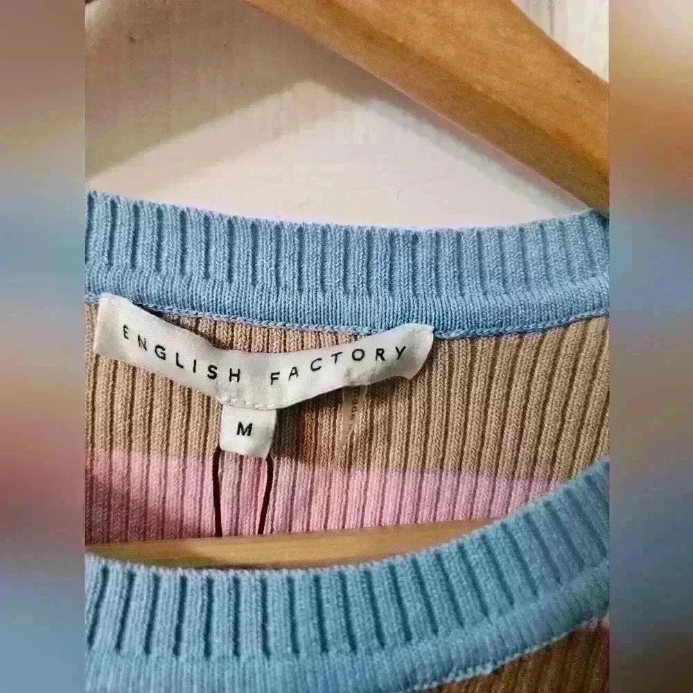 NWT ENGLISH FACTORY Multi Color Stripe Sweater NWT - image 4